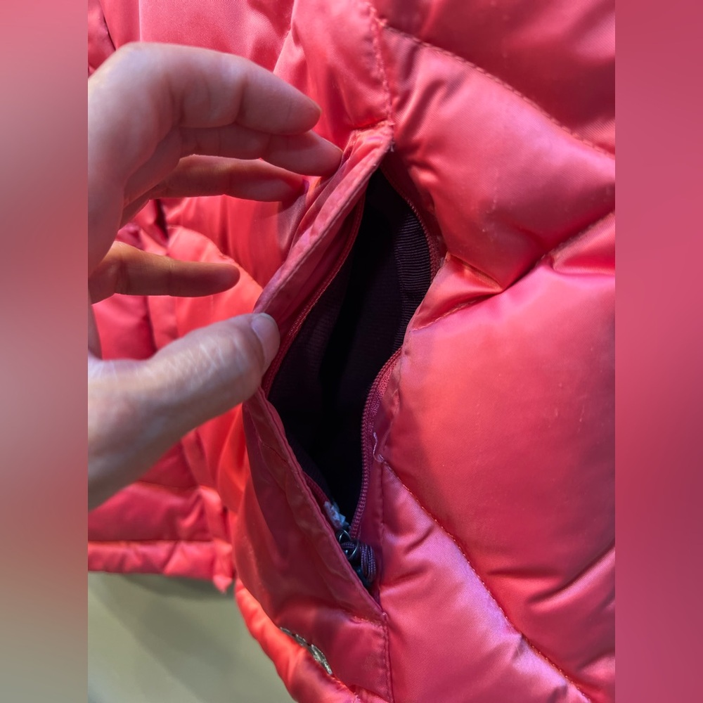 The North Face Puffer Vest Quilted 550 Down Pink Zip 550 View 5